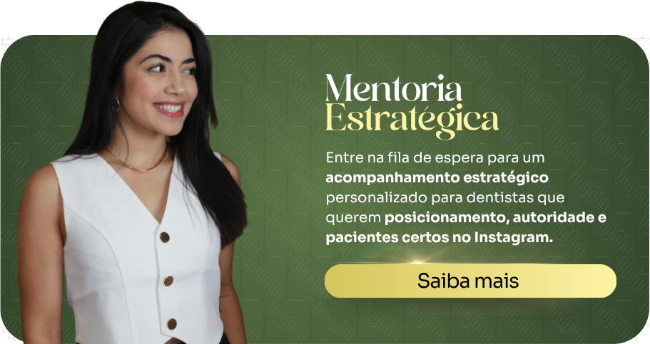 Dentista Isabella Moraes sorrindo — Mentoria Estratégica, acompanhamento personalizado para dentistas conquistarem posicionamento, autoridade e pacientes certos no Instagram